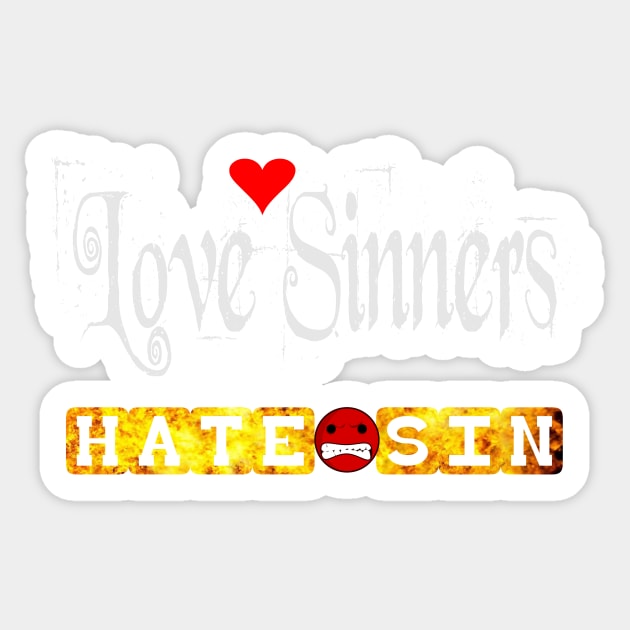 Christian Witness Love Sinners Sticker by hispanicworld